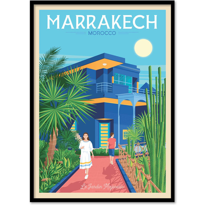 Affiche - Marrakech - Olahoop Travel Posters