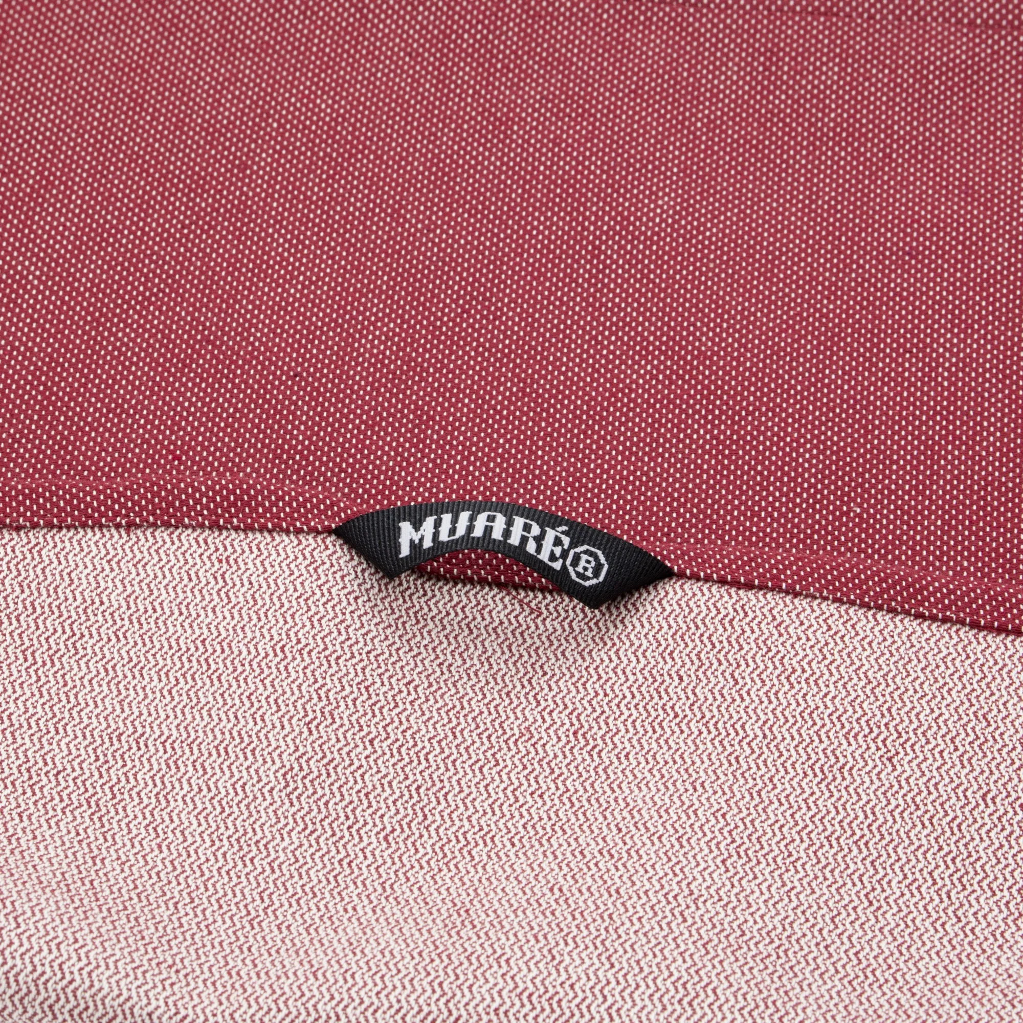 Lot de 2 torchons de cuisine jacquard Massaic Grenat