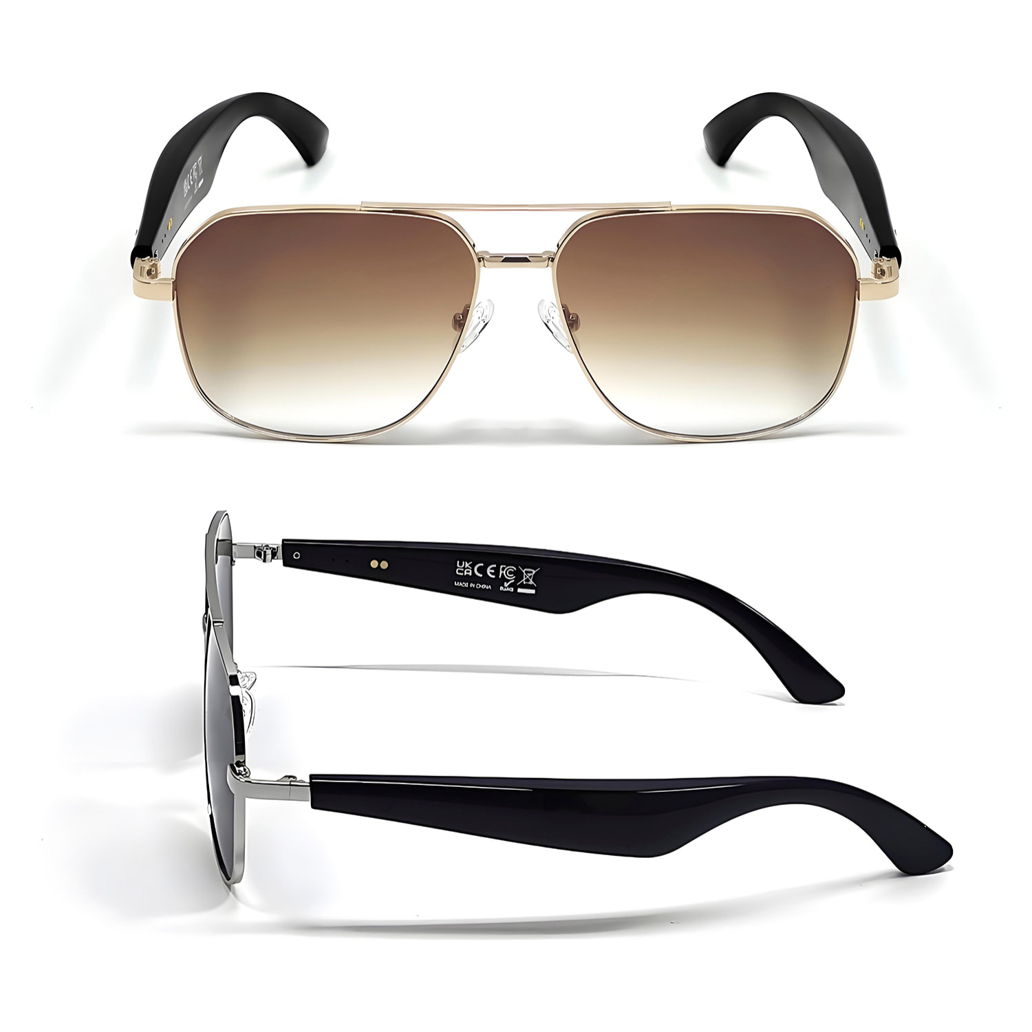 Gafas AI GY-100, traducción automática de +100 idiomas, agente AI, reproducción músical.