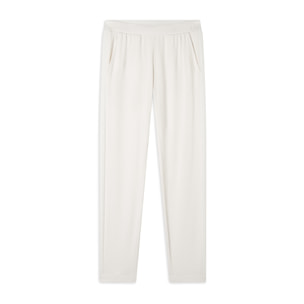 Pantaloni sportivi in viscosa con dettagli a costine