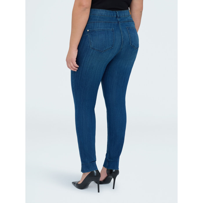 Fiorella Rubino - Jeans Skinny lavaggio blu effetto washed - Blu