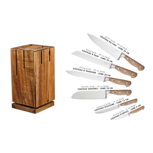 Bloc couteaux de cuisine JAKOB SKAGEN - 7 pièces