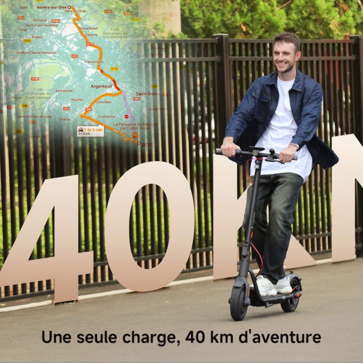 Trottinette électrique NAVEE V40I Pro Noir