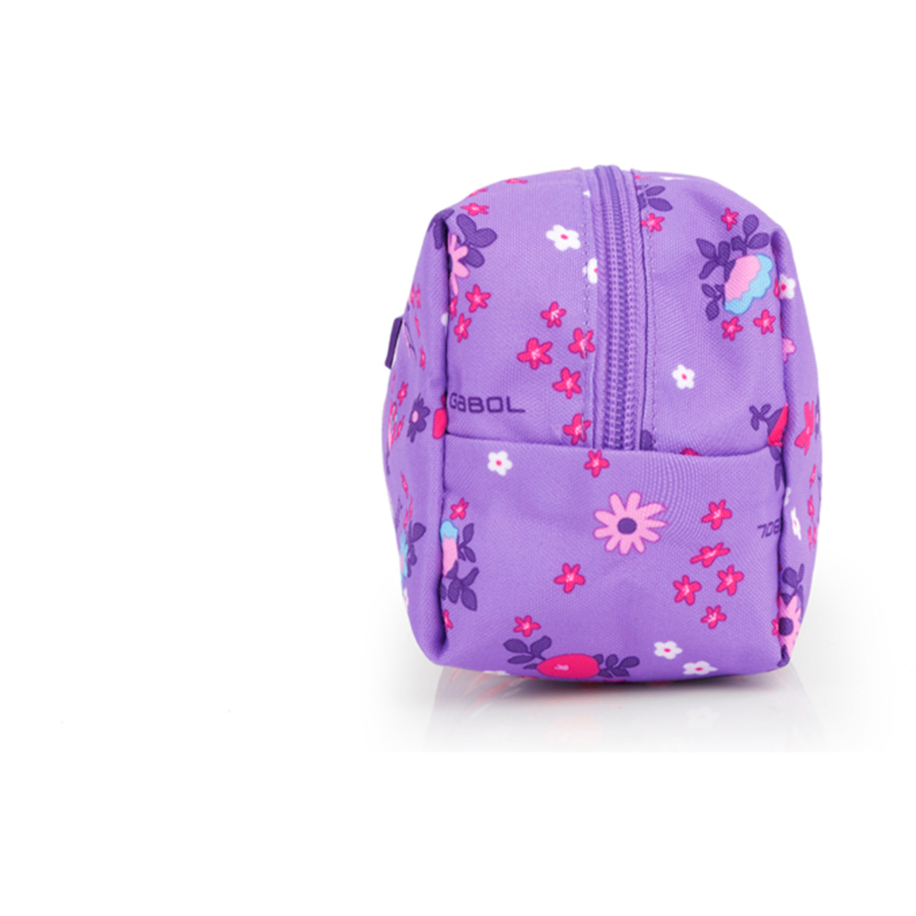 Estuche neceser Gabol VIOLET con flores y resistente al agua