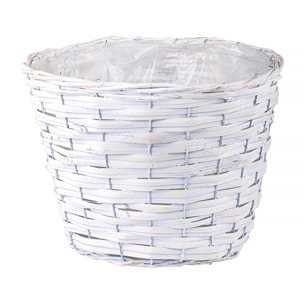 Cachepot D.20X16 Cm - Pezzi 6 - 20X16X20cm - Colore: Bianco - Bianchi Dino - Cesteria