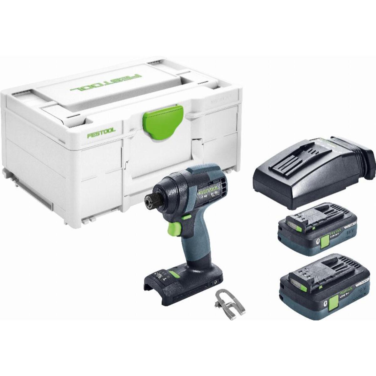 Visseuse à chocs sans fil TID 18-Basic FESTOOL - 2 batterie, chargeur - en Systainer3 - 576482