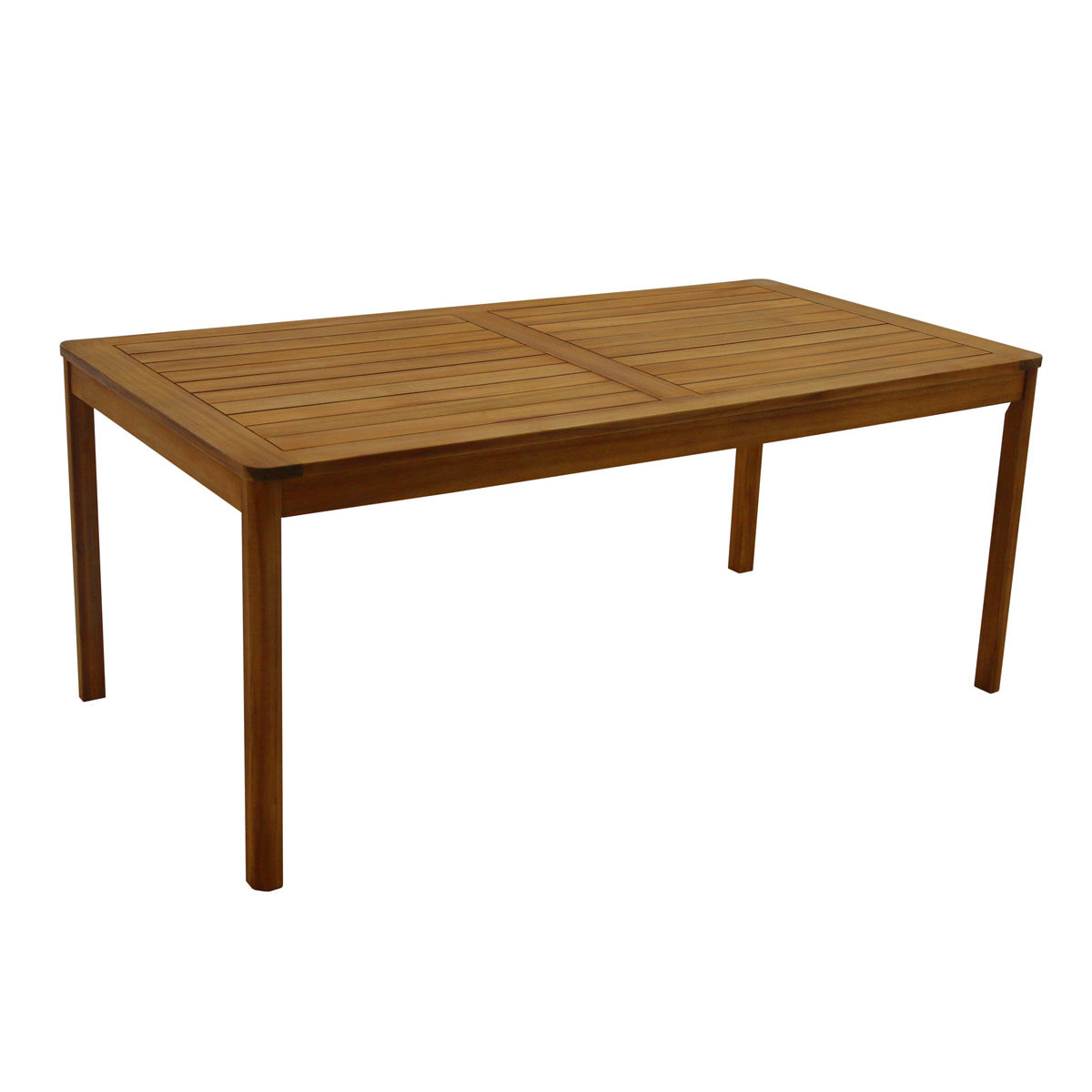 Table de jardin rectangulaire en bois massif L180 cm AKIS