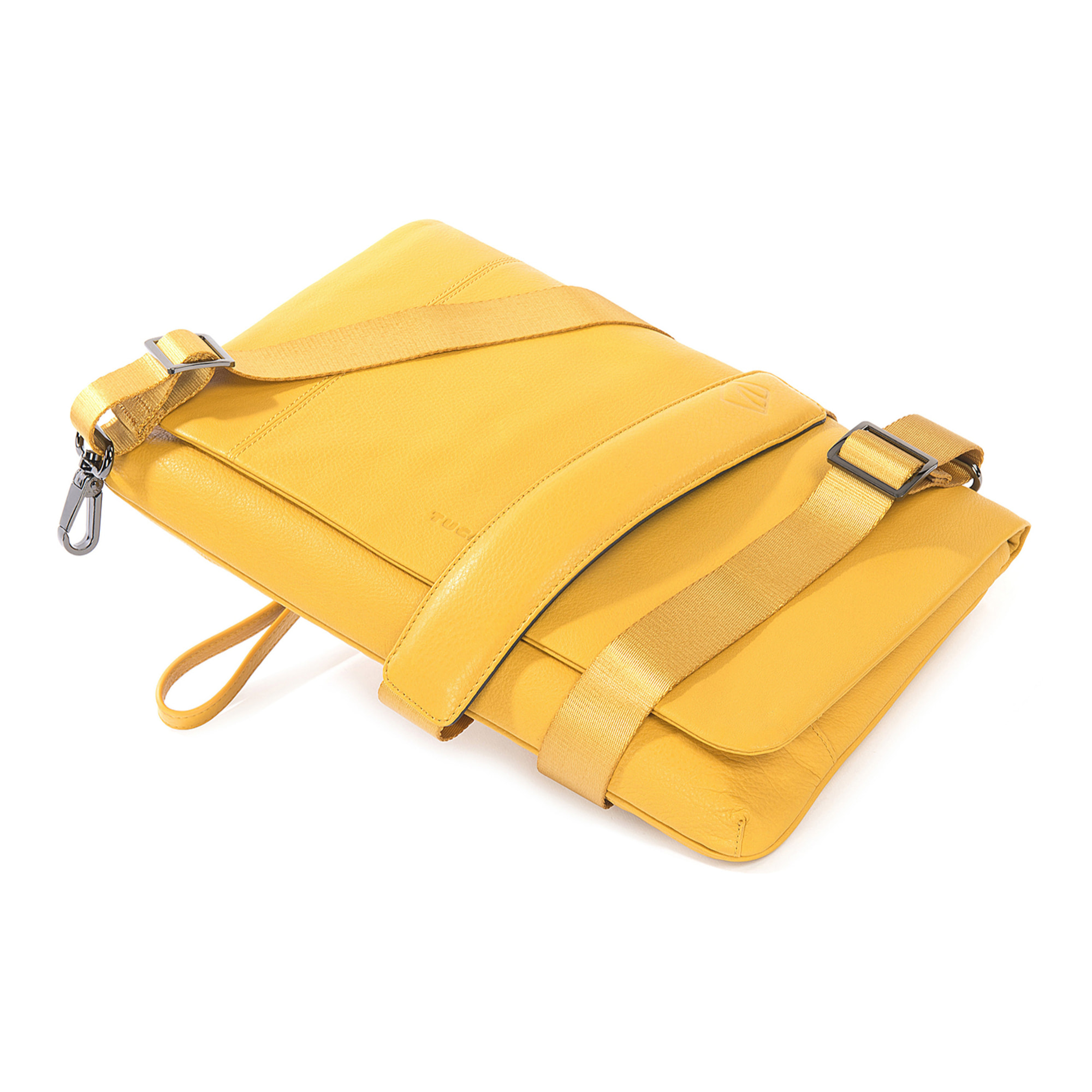 Borsa a tracolla  unisex In Vera pelle Made in Italy 23,5x34x4,5 cm