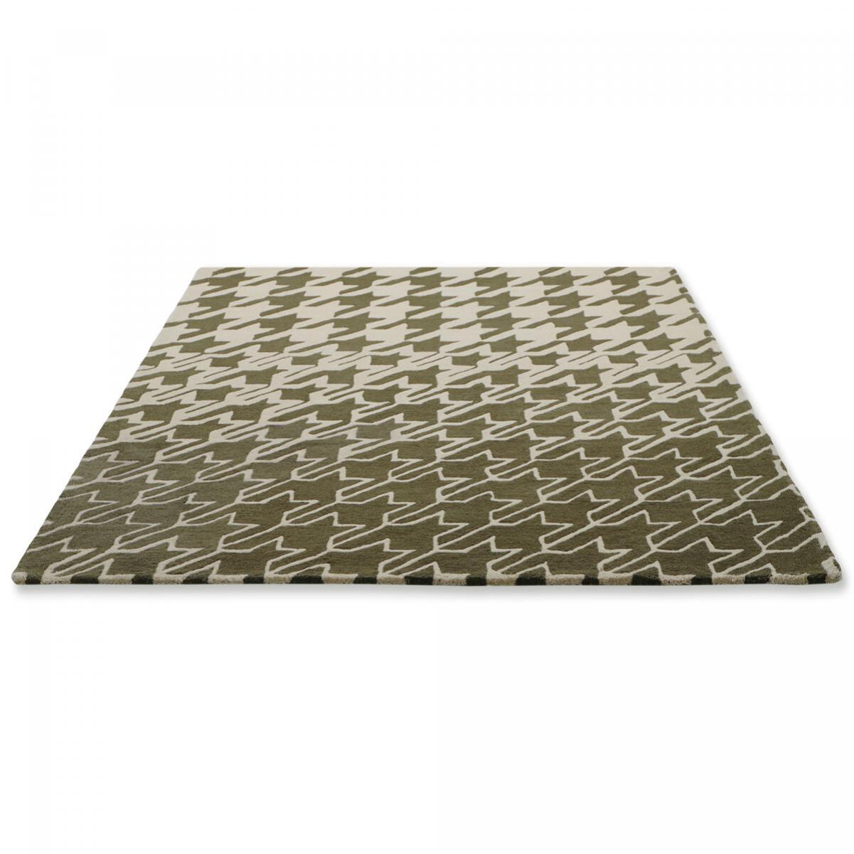 Tapis salon et chambre fait à la main en laine motif géométrique