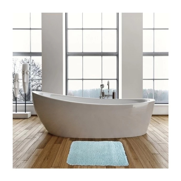 Tapis de bain Microfibre 50x70cm Bleu MSV