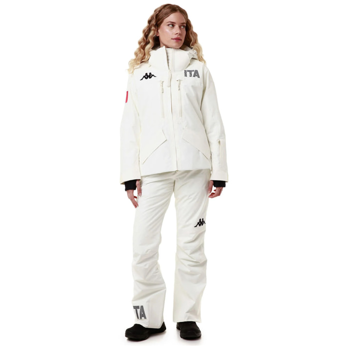 Kappa - Chaquetas Mujer Blanco - 6Cento 604F Ita