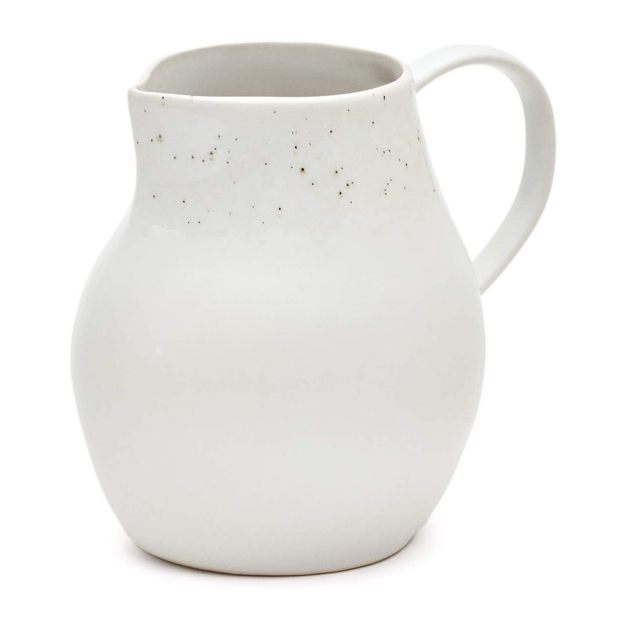 Kave Home - Caraffa Publia in ceramica bianca