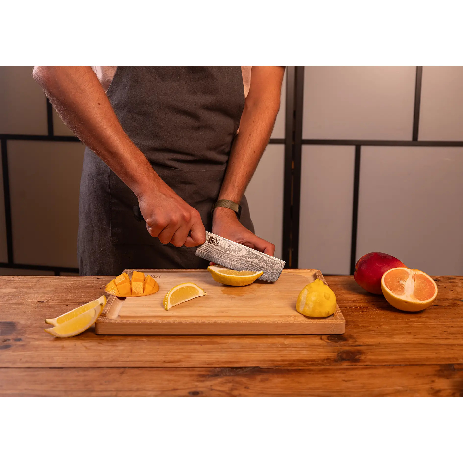 Coltello Nakiri 160 mm - Collezione Hashi Damasco