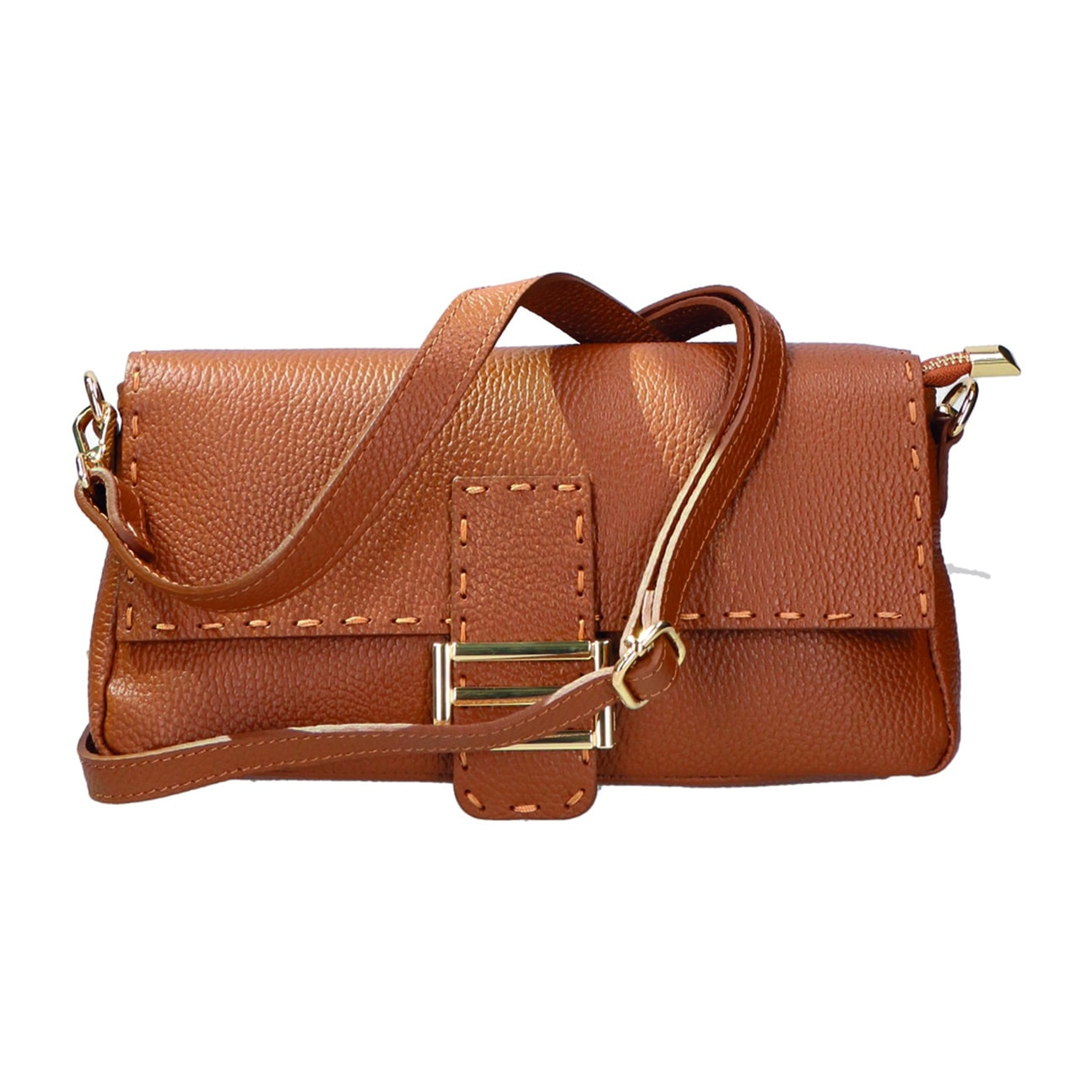 Borsa a spalla da donna - Modello Wally - Vera pelle - 29.0 x 13.0 x 9.0 cm