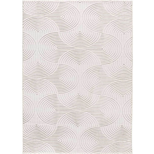 Alfombra lavable con relieve en color blanco Estilo, varias medidas disponibles