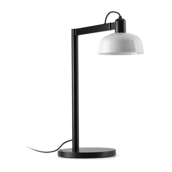 TATAWIN Lampe métal de table blanche