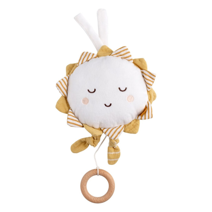 Peluche musicale en coton blanc