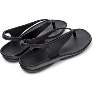 Sandalias - CAMPER Right Isla - Negro - Cuero liso