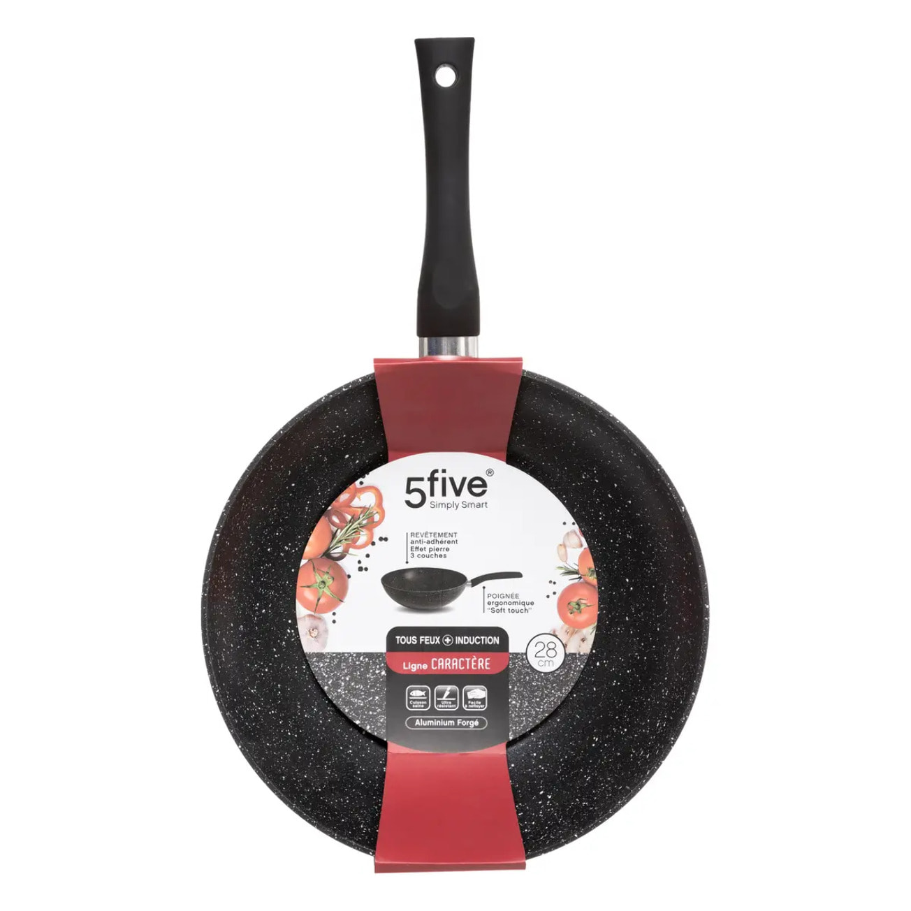 Wok aluminium forgé "Caractère" 28cm