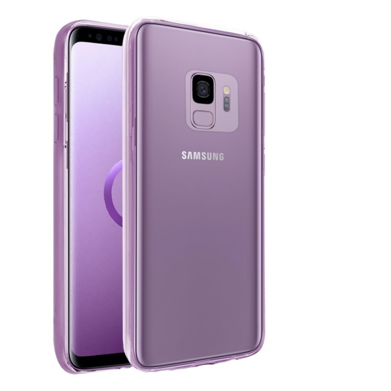Coque Galaxy S9 Samsung 360 degrés intégrale protection avant arrière silicone transparente