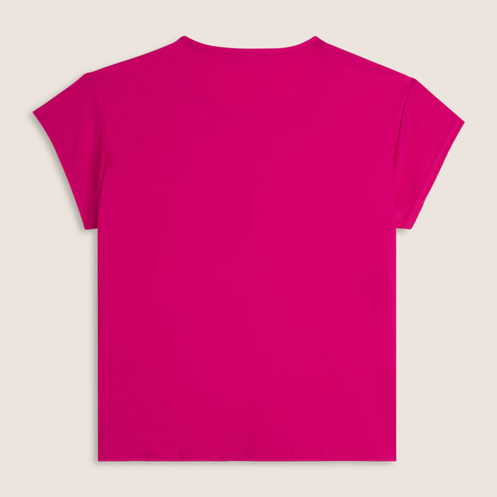 T-Shirt comfort in Tessuto tecnico con bordature a contrasto