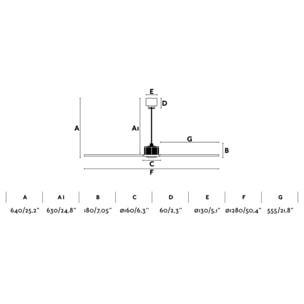 JUST FAN M Ventilatore a soffitto rame/noce