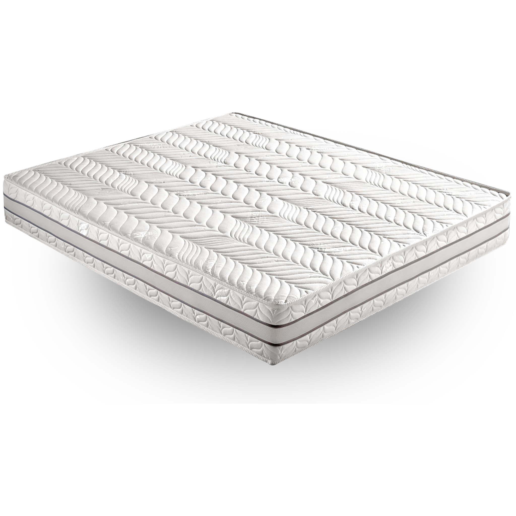 Materasso 180x200 in Memory Foam - 3 Strati - Altezza 26 cm - 7 Zone - 9 cm Memory Multionda - Rivestimento Sfoderabile