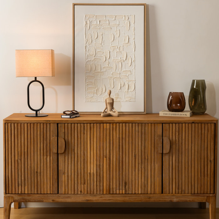 Déco murale 3D Talima blanc 60x90cm