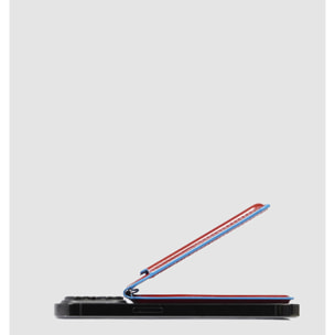 Piquadro Portafogli MagSafe in pelle con tracker ricaricabile