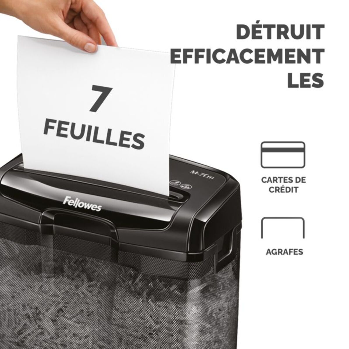 Destructeur FELLOWES M-7CM