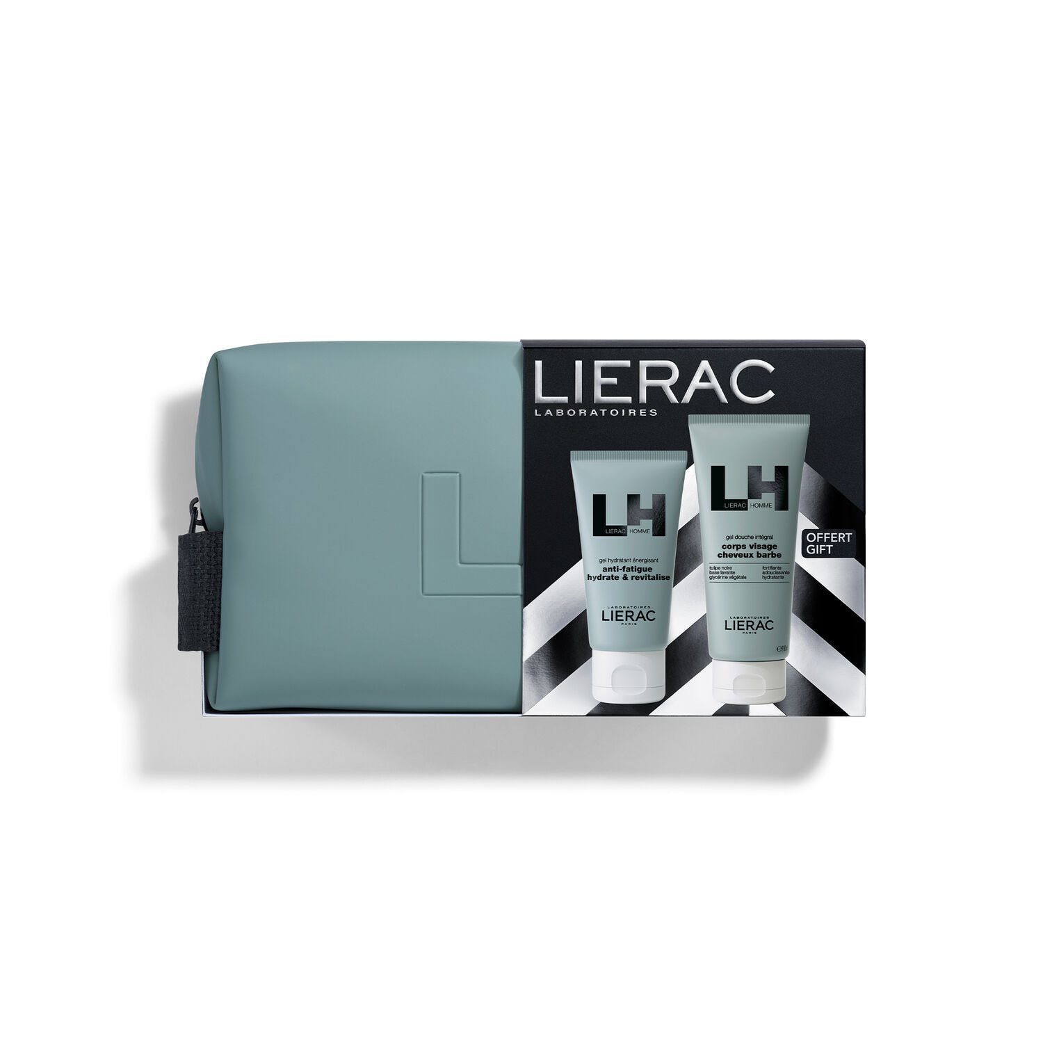 Lierac Homme - Coffret Gel Hydratant Énergisant 50ml + Gel Douche 200ml