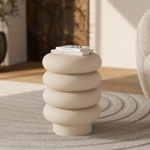 Tabouret rond en métal gris H41 cm - Félicie