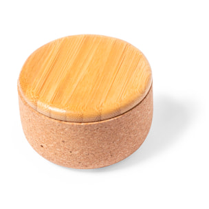 Auriculares nature corcho y bambú Bluetooth. Batería 30 mAh/ Base Carga 300 mAh.