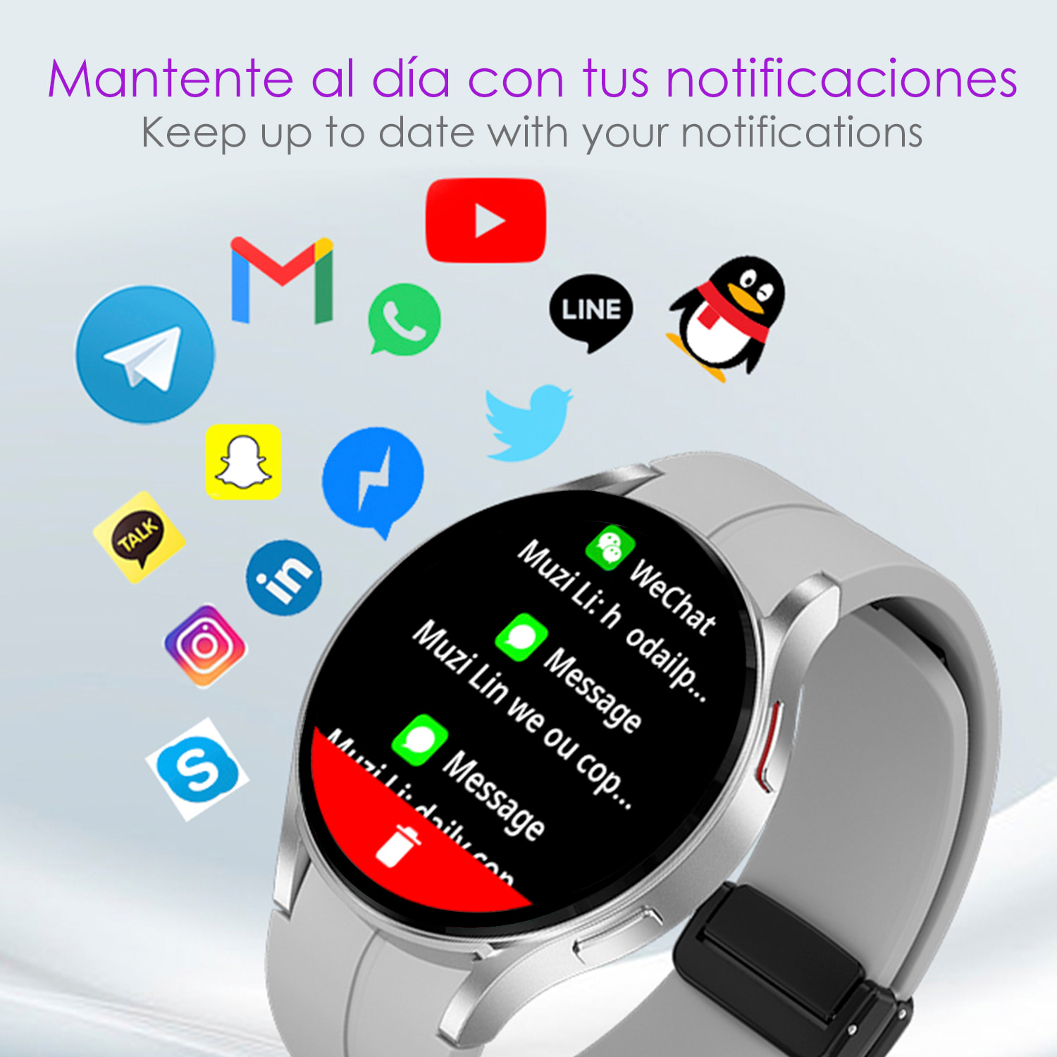 Smartwatch R6 Pro Max, pantalla AMOLED, +100 modos deportivos. Llamadas BT, notificaciones push. Monitor glucosa en sangre.