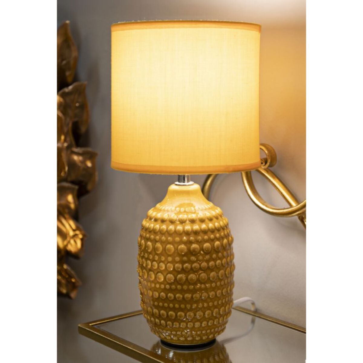 LAMPADA DA COMODINO POINTS OCRA CM Ø 15X 30,5