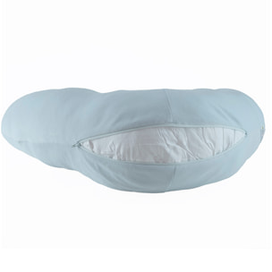 Coussin de maternité 160 cm Coton bio déhoussable-Bleu ciel