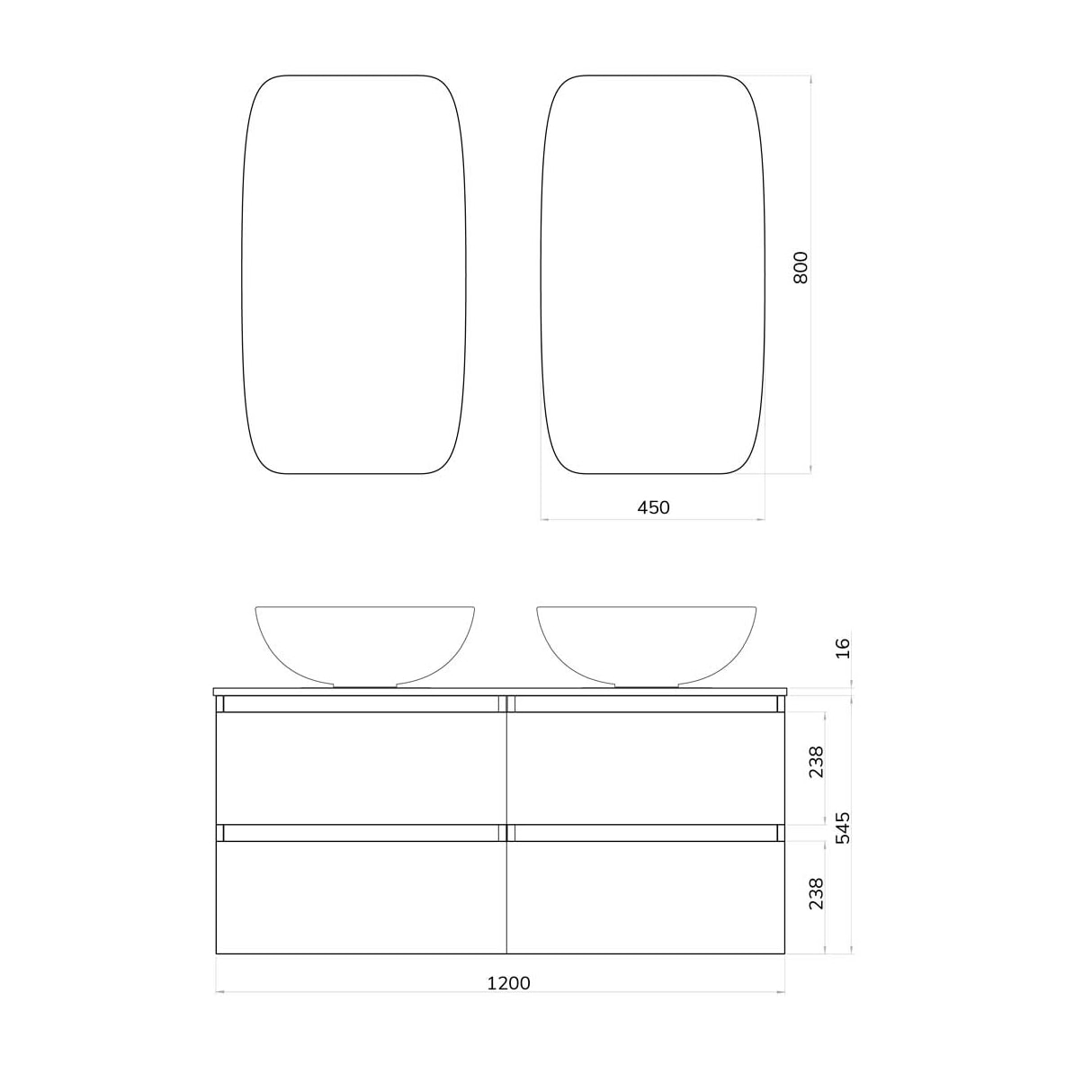 Conjunto mueble de baño BLU Alday, 120cm, Azul Oceano