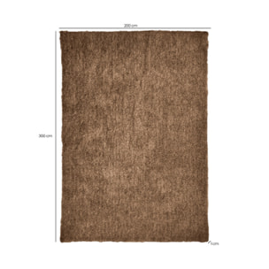 Tapis 200 x 300 cm en tissu doux à poils courts - KARA
