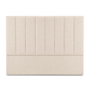 Tête de lit "Camargue" 140x120cm en tissu structurel beige clair