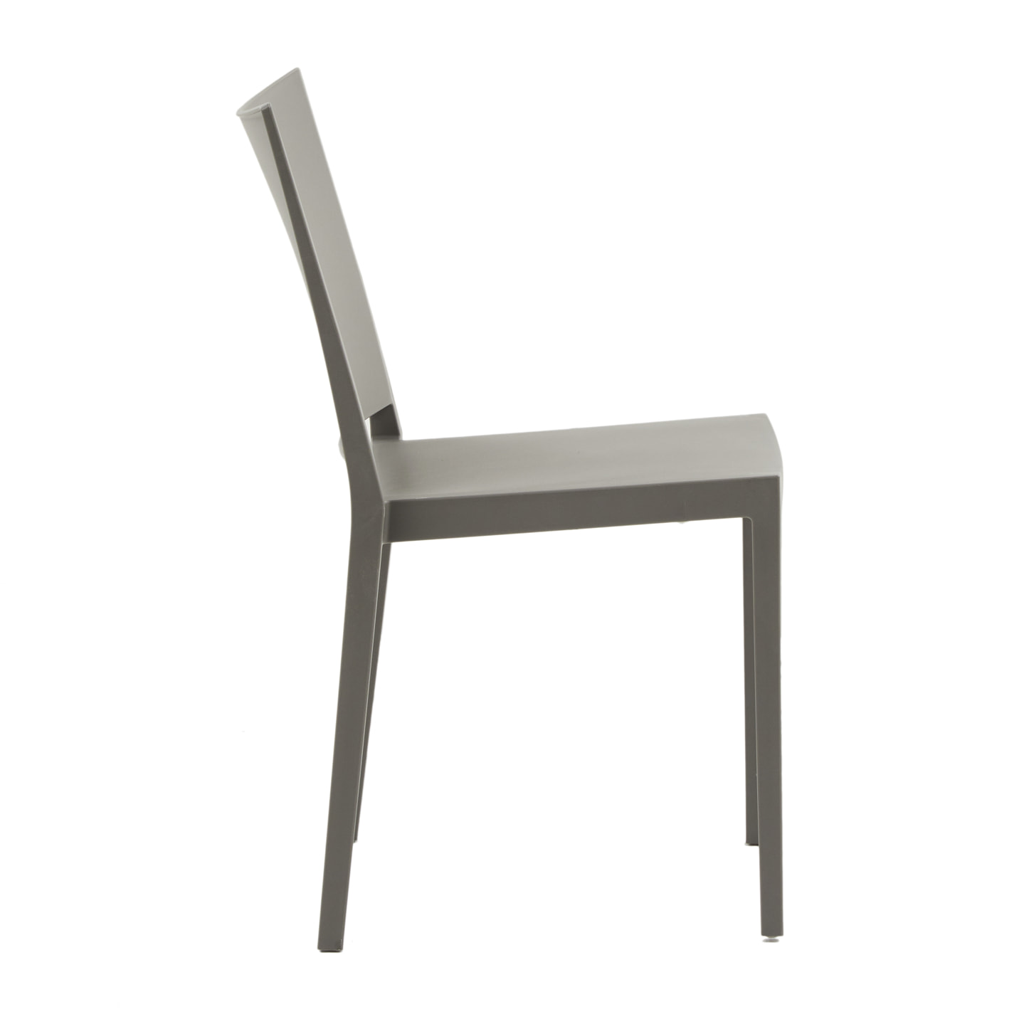 Set 2 sedie impilabili in polipropilene colore grigio