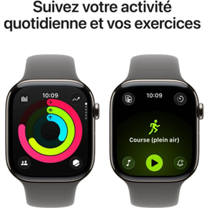 Montre connectée APPLE WATCH 42mm Tit Naturel / Gris Serie 11 S/M Cellular