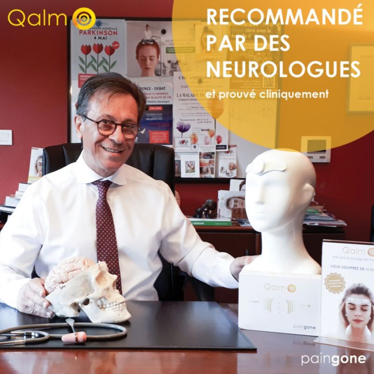 Anti douleur PAINGONE QALM migraine