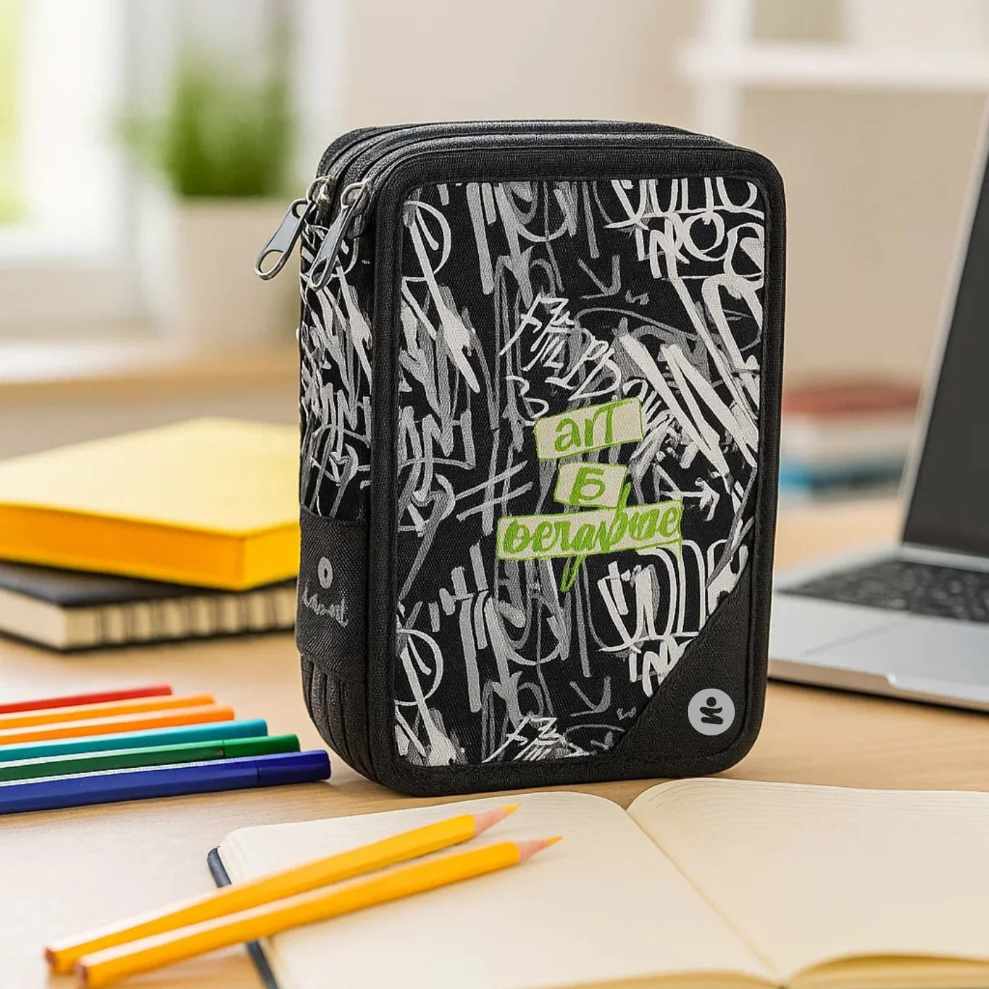 beSmart - ASTUCCIO TRIPLO 18+18 GIOTTO PREMIUM TAG NERO