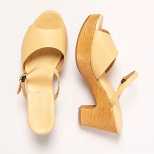 Sandalias con tacón S3273 NAPPA SUN LIGHT/ ST.LAURENT SANDAL color Sun light