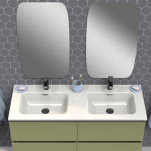 Conjunto de baño IRONA 2C, 120cm, incluye lavabo y espejo