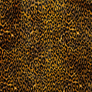 Tissu imprimé panthère - Jaune