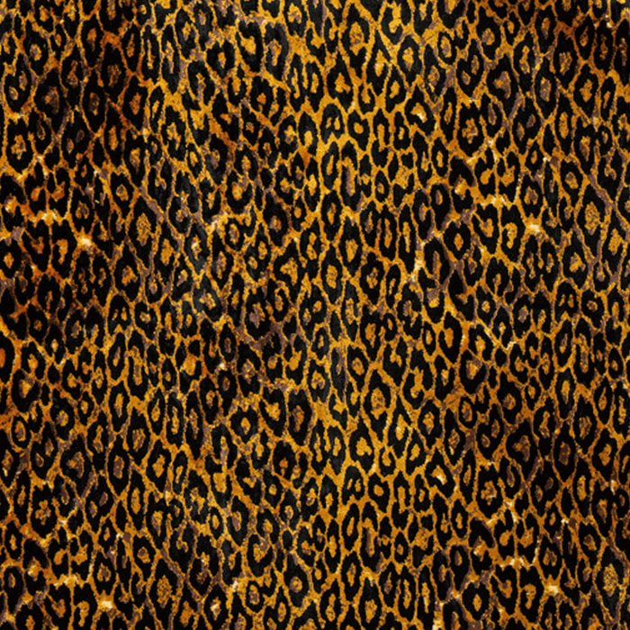 Tissu imprimé panthère - Jaune