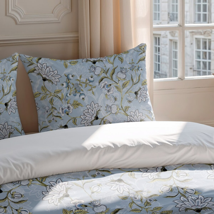 Funda de Almohada Zaflora Azul