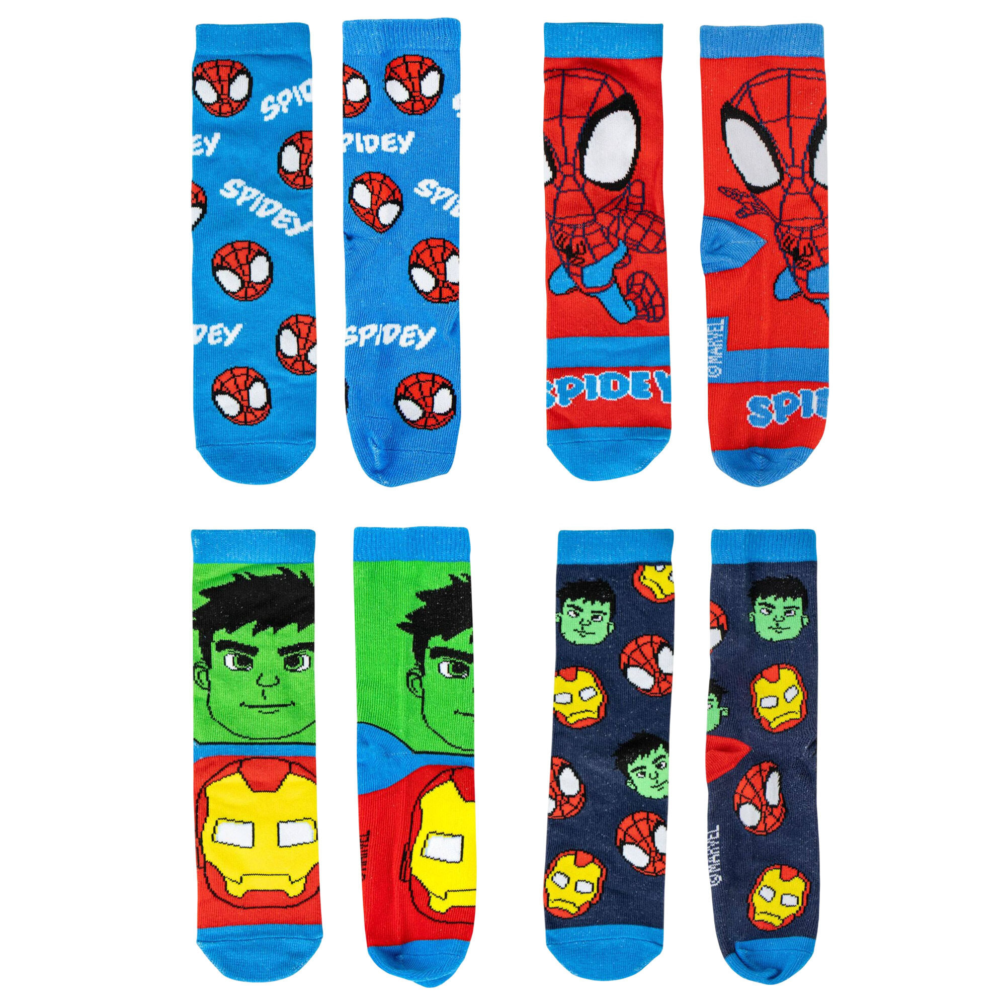 Pack de 4 calcetines infantiles diseño spidey