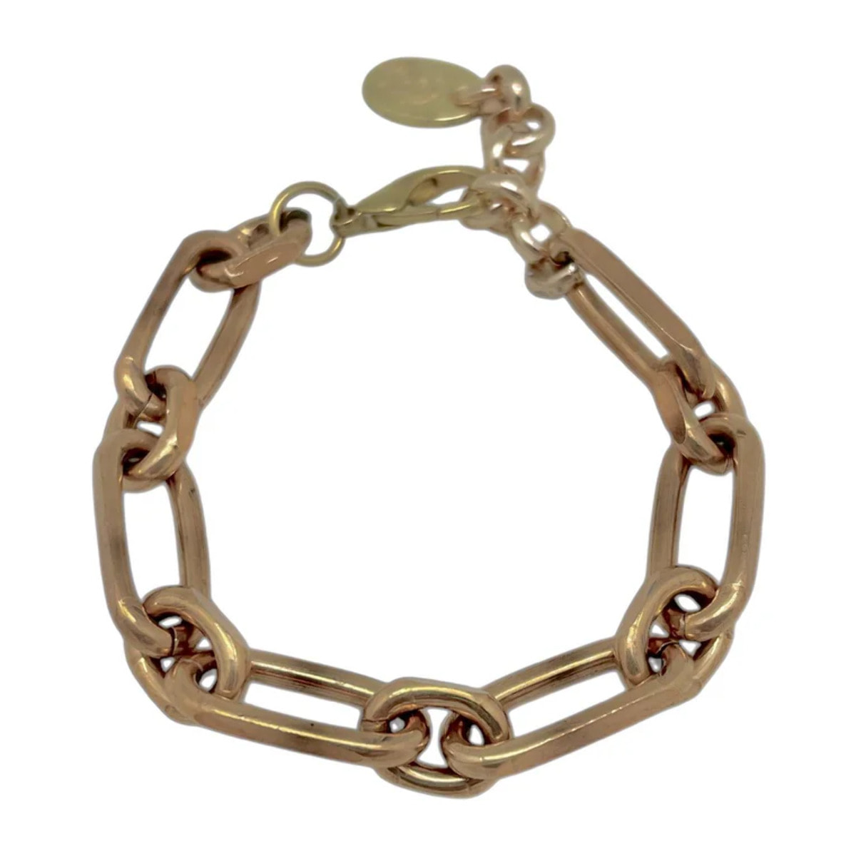 Pulsera Eslabon R chapado bronce